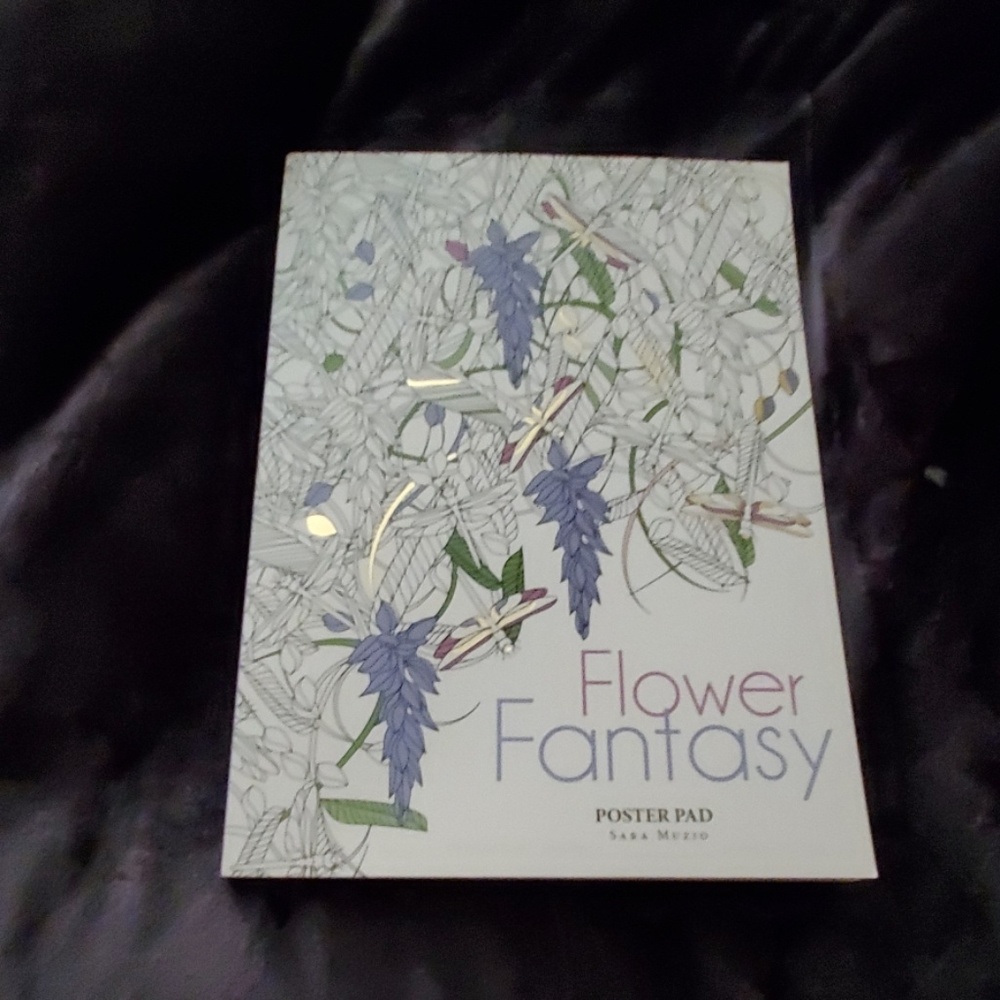 Flower fantasy coloring book
